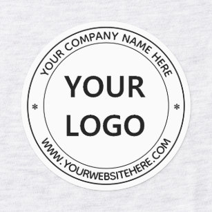 Your Business Logo Name Info Stamp Design Labels