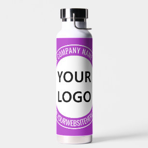 Your Business Logo Name Website Colour Water Bottl Water Bottle