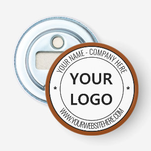 Your Business Logo Name Website Personalized  Bottle Opener