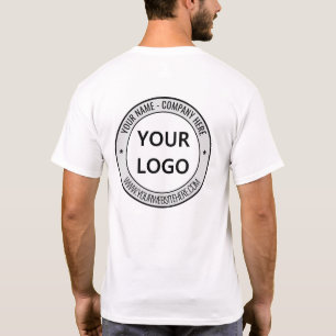 Your Business Logo Name Website Promotional Stamp T-Shirt