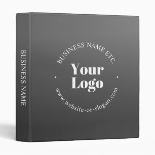 Your Business Logo or Design & Editable Text Binder