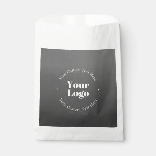Your Business Logo or Design & Editable Text Favour Bag