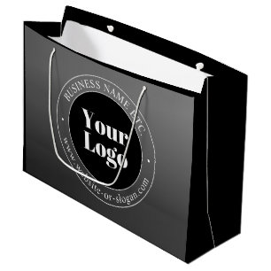 Your Business Logo or Design & Editable Text Large Gift Bag