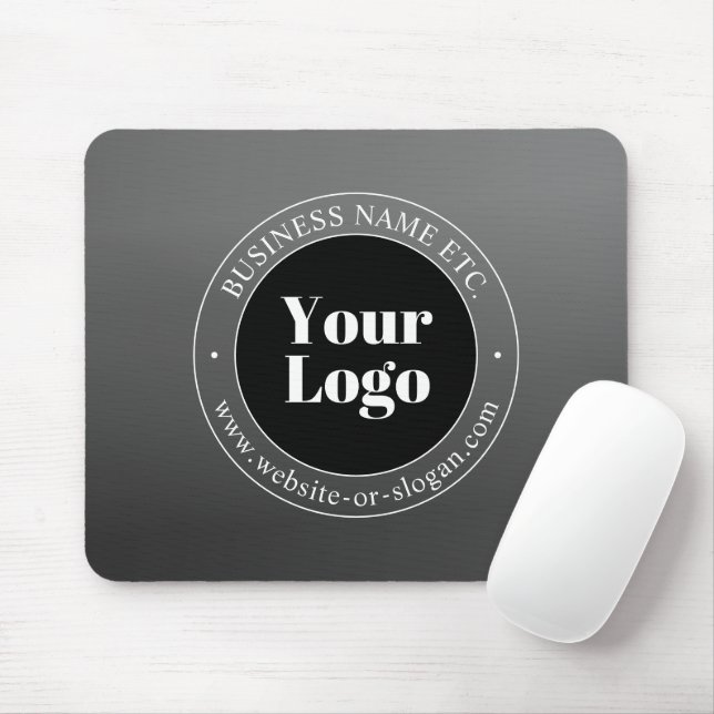 Your Business Logo or Design & Editable Text Mouse Pad (With Mouse)