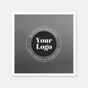 Your Business Logo or Design & Editable Text Napkin