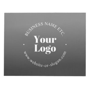 Your Business Logo or Design & Editable Text Notepad