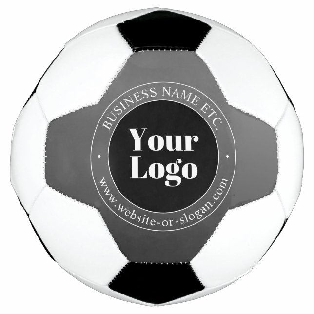Your Business Logo or Design & Editable Text Soccer Ball (Front)