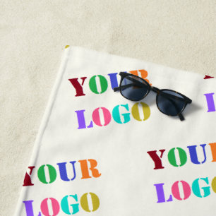 Your Business Logo Photo Beach Towel - Promotional