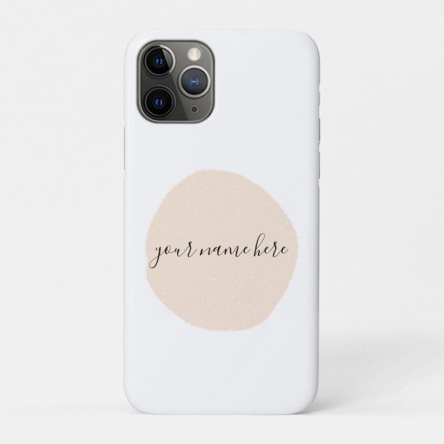 Your Business Logo Pink Brushstroke Promotional Case-Mate iPhone Case (Back)