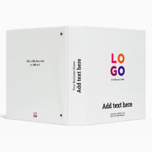 Your Business Logo Professional Modern Minimal Binder