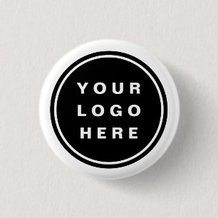 Your Business Logo Promotional Business Company 1 Inch Round Button