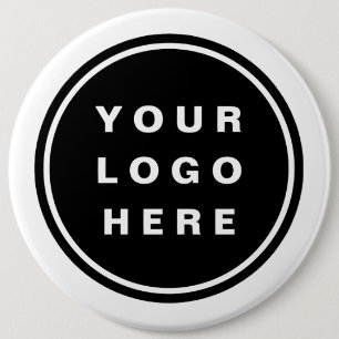 Your Business Logo Promotional Business Company 6 Inch Round Button