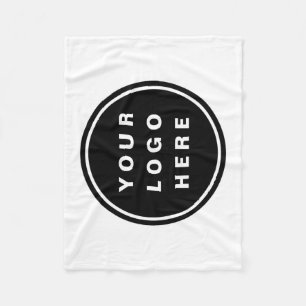 Your Business Logo Promotional Business Company Fleece Blanket