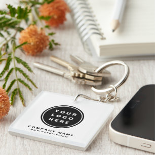 Your Business Logo Promotional Business Company Keychain