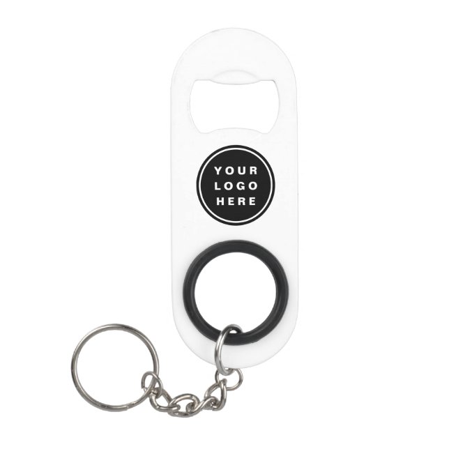 Your Business Logo Promotional Business Company Keychain Bottle Opener (Front)