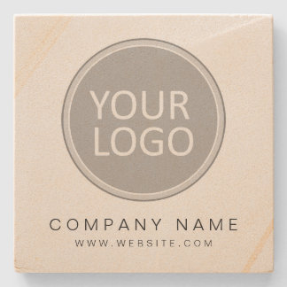 Your Business Logo Promotional Business Company Stone Coaster