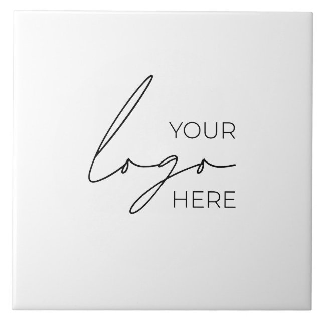 Your Business Logo Promotional Business Company Tile (Front)