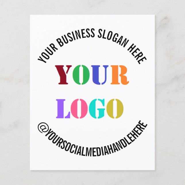 Your Business Logo Promotional Social Media Flyer (Front)