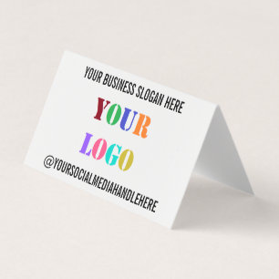 Your Business Logo Promotional Social Media Name Card