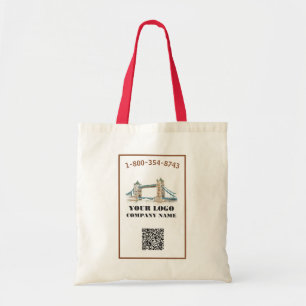 Your Business Logo QR Code   Tote Bag