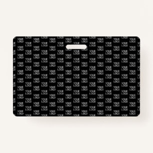 Your Business Logo   Stylish Half Step Pattern Badge