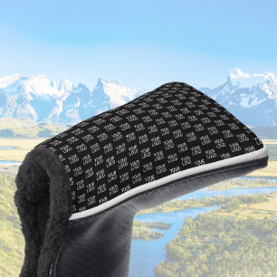 Your Business Logo   Stylish Half Step Pattern Golf Head Cover