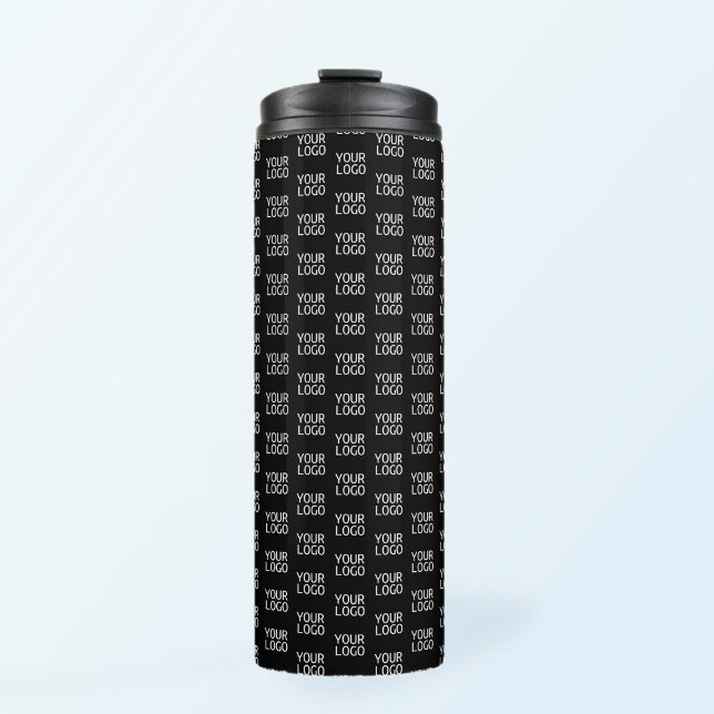 Your Business Logo | Stylish Half Step Pattern Thermal Tumbler (Creator Uploaded)