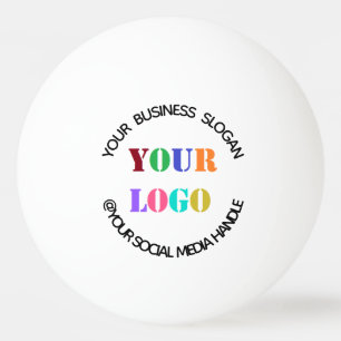  Your Business Logo Text Branded Ping Pong Balls