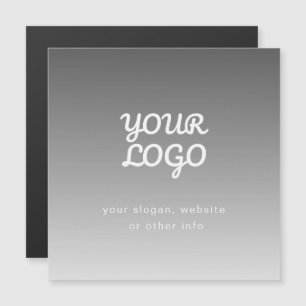 Your Business Logo & Text   Dark Grey Ombre 