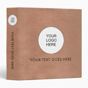Your Business Logo Text Here Template Rustic Craft Binder