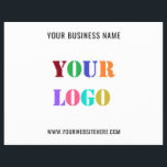 Your Business Logo Text Promotional Flyer Template<br><div class="desc">Custom Colours and Fonts - Design Your Own Personalized Flyer with Your Company Logo and Text Promotional Business Flyers / Gift - Add Your Logo / Image or QR Code - Photo / and Text - Name / Information / More - Resize and move elements with Customization tool. Choose /...</div>