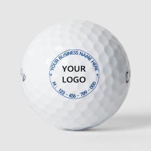 Your Business Logo Text Stamps Golf Balls Template