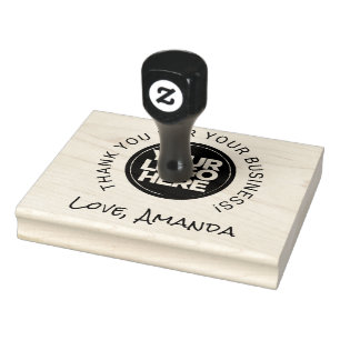 Your Business Logo Thank You Rubber Stamp