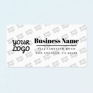 Your Business Logo Tiled Modern Return Address Label