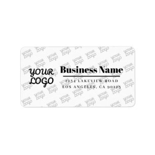 Your Business Logo Tiled Modern Return Address Label