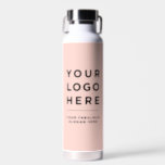 Your Business Logo Website Custom Water Bottle<br><div class="desc">Your Business Logo Website or slogan Custom cute blush pink feminine stylish Water Bottle. A simple modern design in girly colours,  for a stylish and professional look. Any colour,  any font,  no minimum.</div>