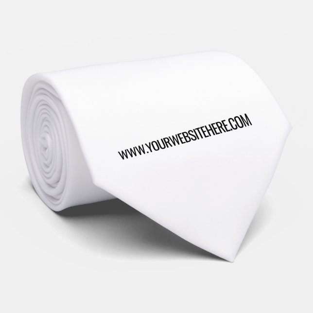 Your Business Logo Website Neck Tie Template (Rolled)