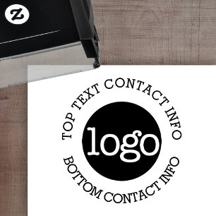 Your Business Logo with Contact Information Self-inking Stamp
