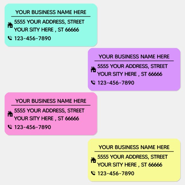 Your Business Name Address Labels Example (Group)