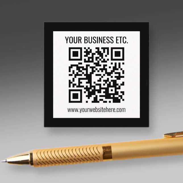 Your Business Name & Editable QR Code Enclosure Card (Creator Uploaded)