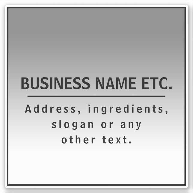 Your Business Name or Brand Etc.  (Front)