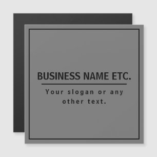 Your Business Name or Brand Etc. Dark Grey & Black