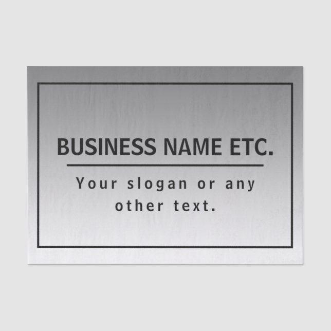 Your Business Name or Brand Etc.  Tissue Paper (Front)