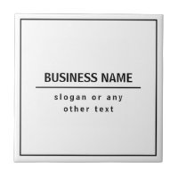 Your Business Name or Brand Etc. White Black