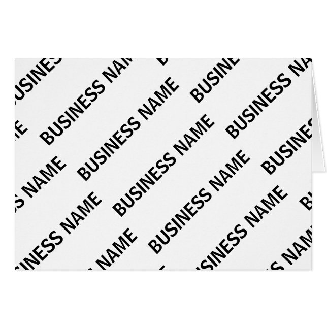 Your Business Name Pattern | Black & White (Front Horizontal)