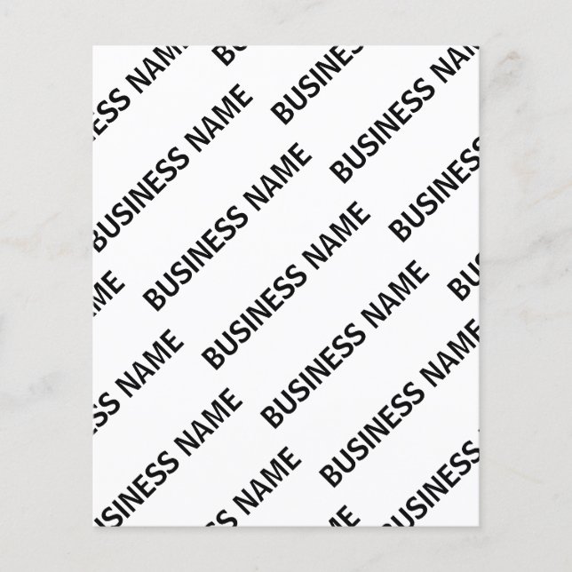 Your Business Name Pattern | Black & White (Front)