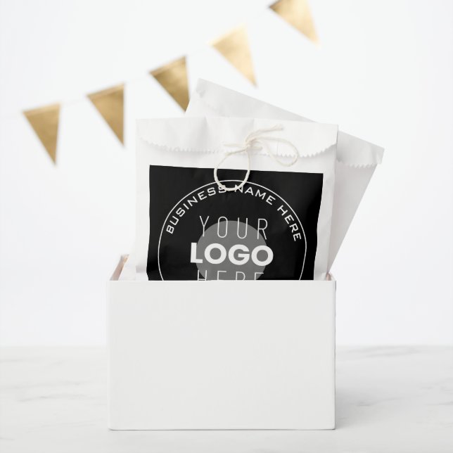 Your Business Name, Website + Uploaded Image Favour Bag (Party)