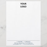 Your Business Office Letterhead with Logo<br><div class="desc">Your Colours and Font - Simple Personalized Modern Design Your Business Office Letterhead with Logo</div>