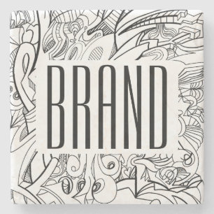 Your Business or Brand & Original Artwork Stone Coaster