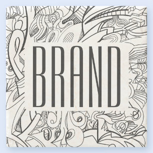 Your Business or Brand & Original Artwork Stone Coaster